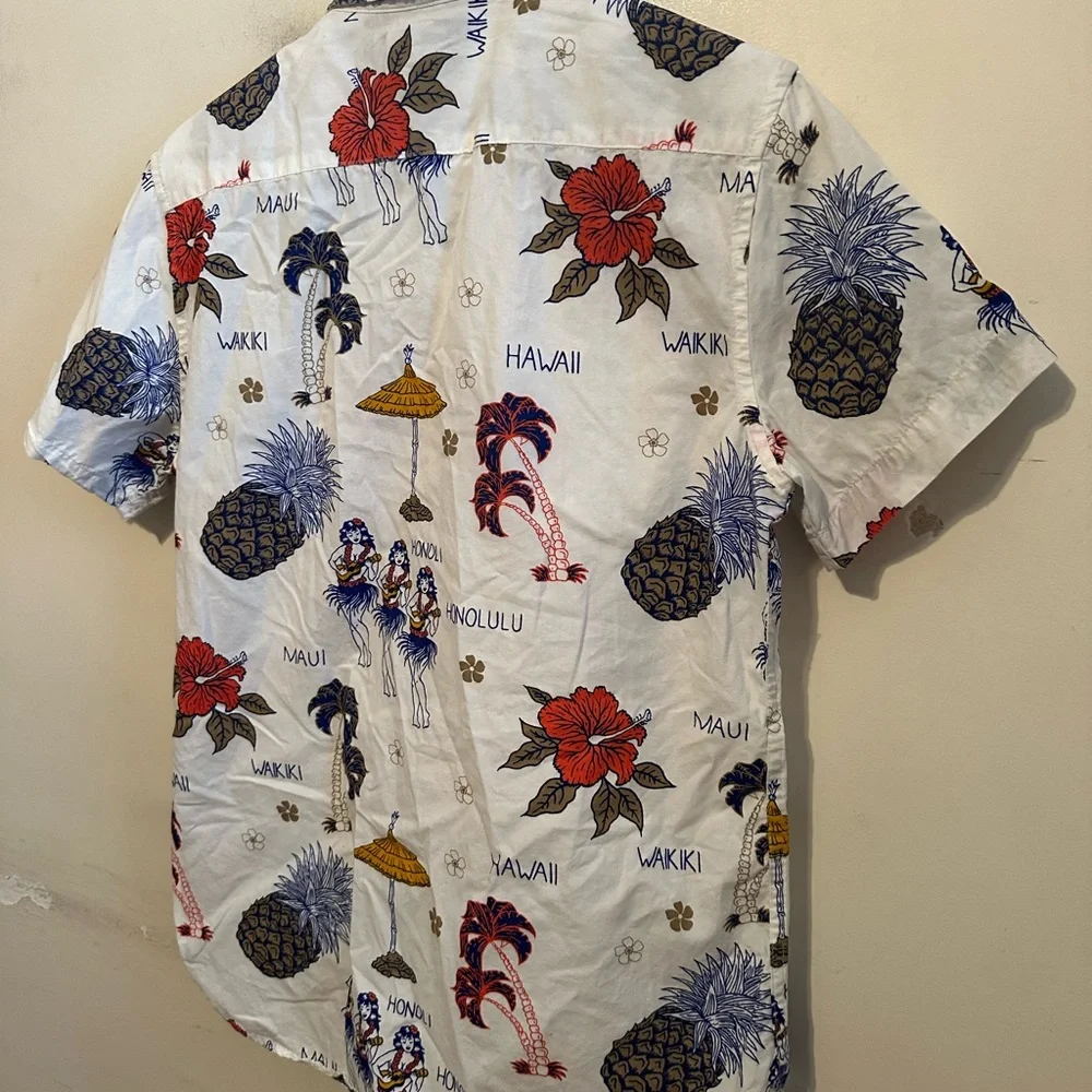 Cactus Man Hawaii Print Men's Shirt Slim Fit Men’s Small